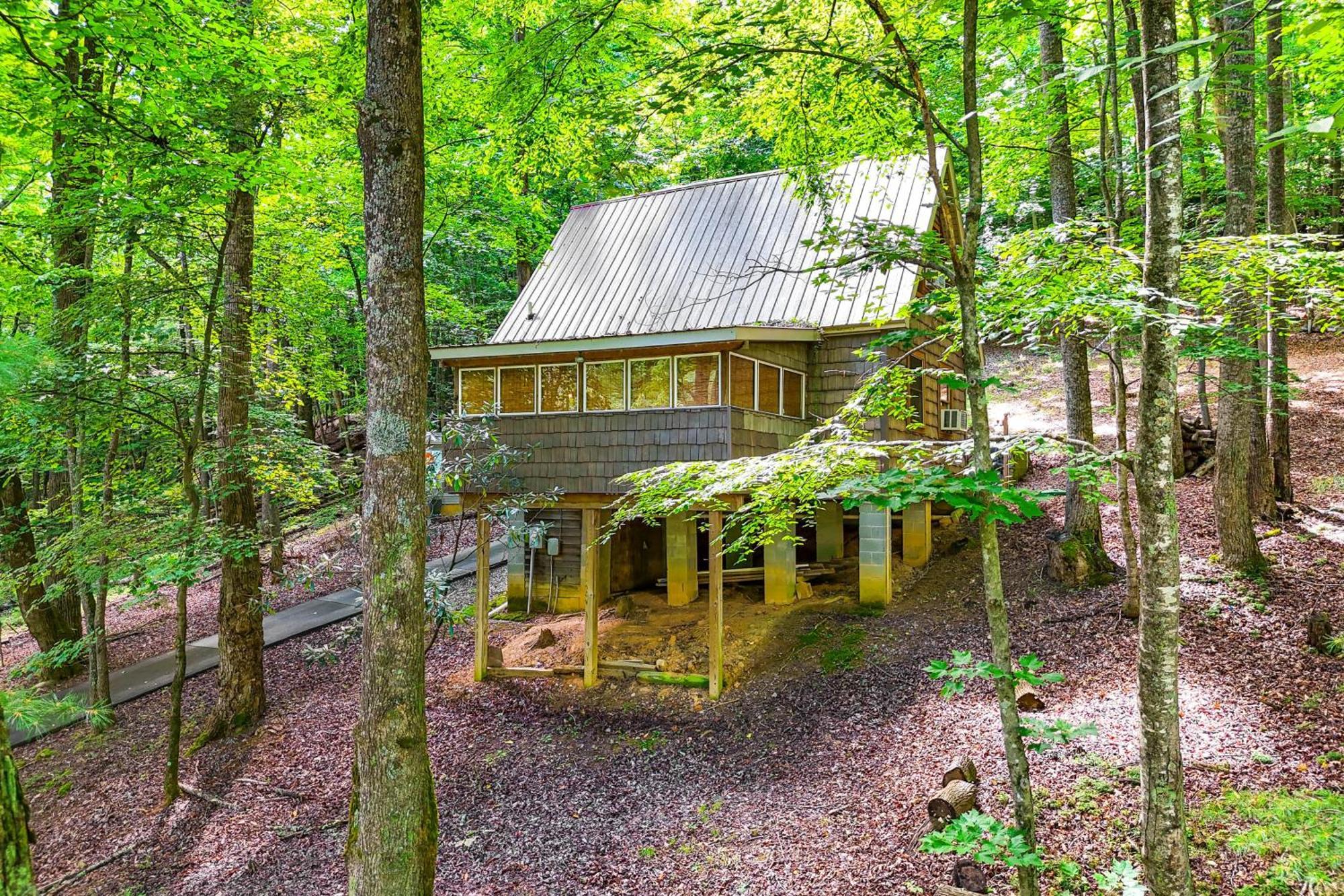 Villa Charming Roaring Gap Cabin With Patio And Fire Pit! Abshers Exterior foto