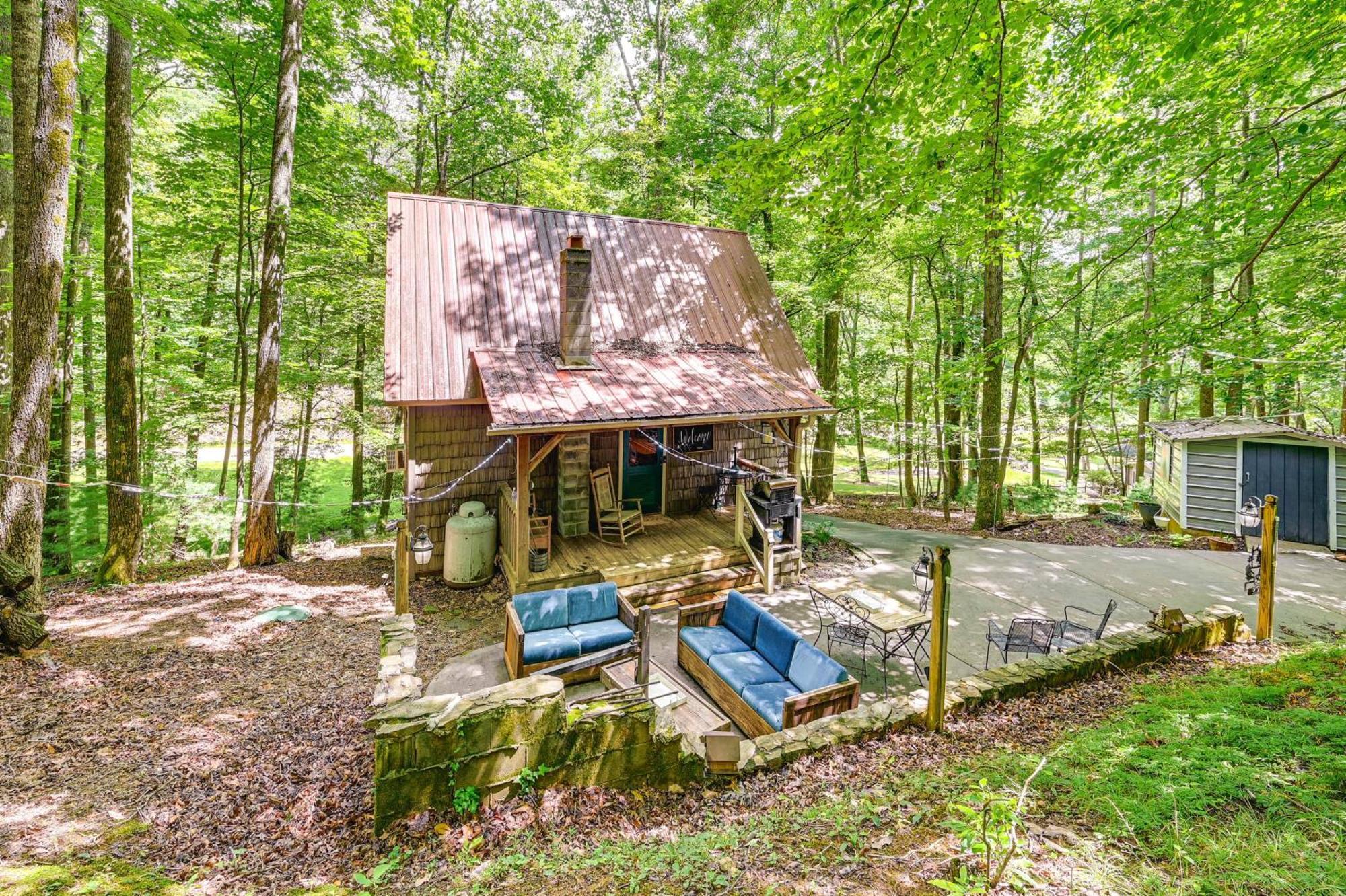 Villa Charming Roaring Gap Cabin With Patio And Fire Pit! Abshers Exterior foto