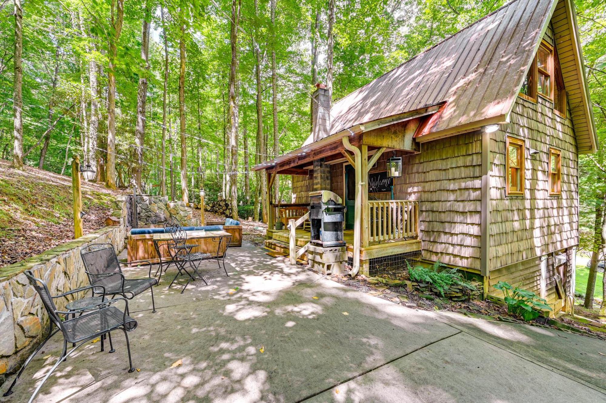 Villa Charming Roaring Gap Cabin With Patio And Fire Pit! Abshers Exterior foto