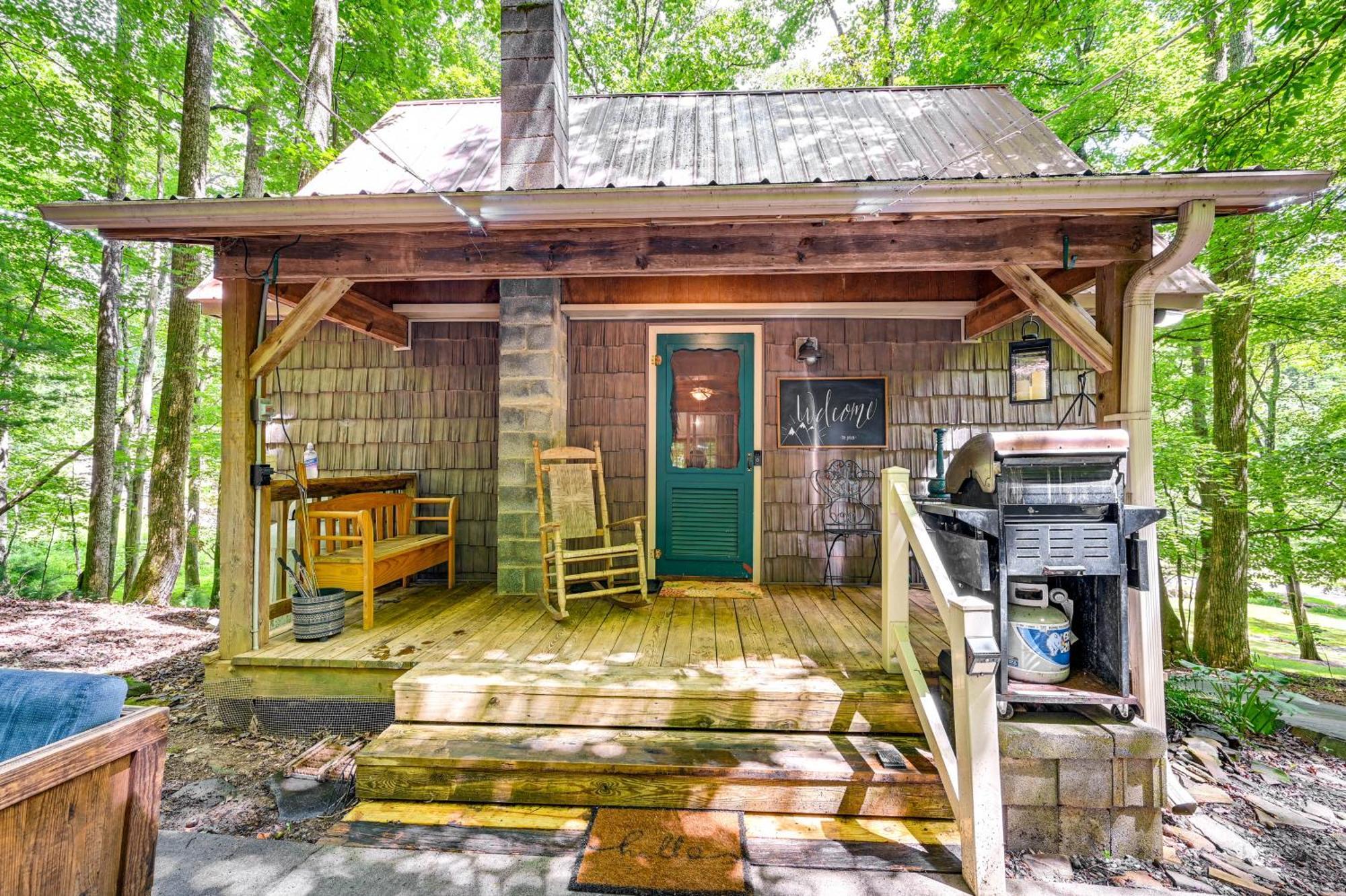 Villa Charming Roaring Gap Cabin With Patio And Fire Pit! Abshers Exterior foto