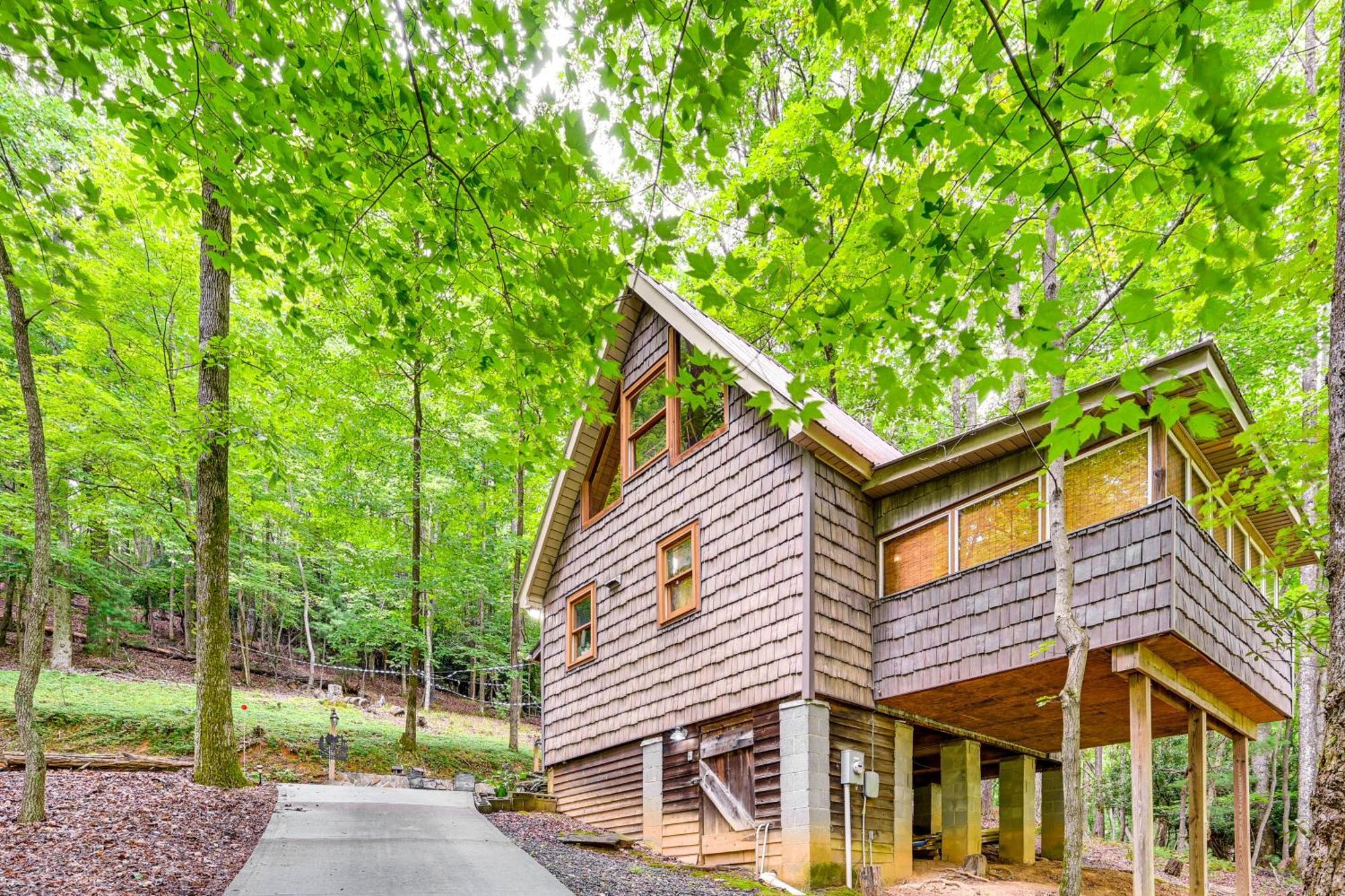 Villa Charming Roaring Gap Cabin With Patio And Fire Pit! Abshers Exterior foto